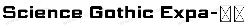 Science Gothic Expa字体转换